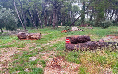 Zadranka upozorila na postavljene balvane na Žmirićima: ‘Pretpostavljam da rušenje i piljenje drveća…’