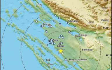 Potres na zadarskom području!