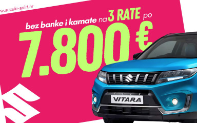 SUZUKI IMA SUPER FINANCIRANJE: Doneseš 7.800 eura i voziš Vitaru kući, bez banke!