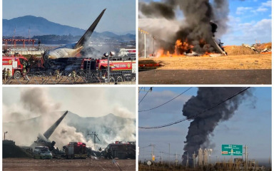 Strašna avionska nesreća u Južnoj Koreji: Najmanje 124 mrtvih, zrakoplov otklizao s piste