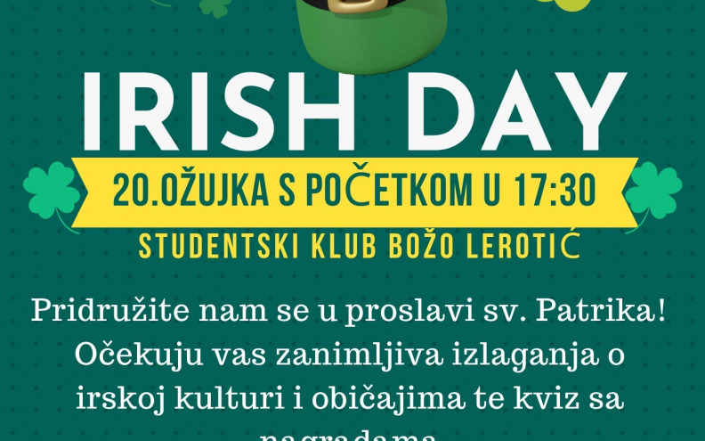 Na Sveučilištu u Zadru tradicionalni Irski dan
