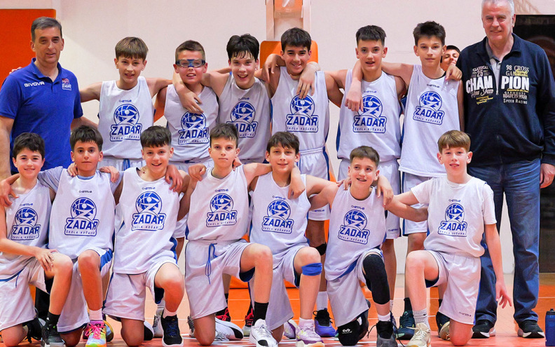 Momčad Škole košarke Zadar osvojila prvo mjesto na poluzavršnom turniru Prvenstva Hrvatske