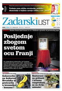 Današnje izdanje naslovnica
