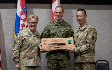 Razvodnik Jurjević iz Zadra najbolji u kategoriji stranih Oružanih snaga na međunarodnom natjecanju