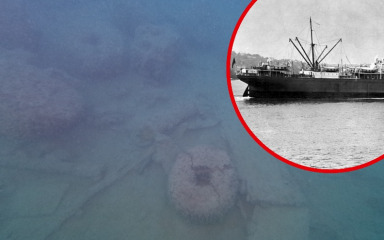 Na dnu mora u Jazinama leži olupina starog teretnog broda