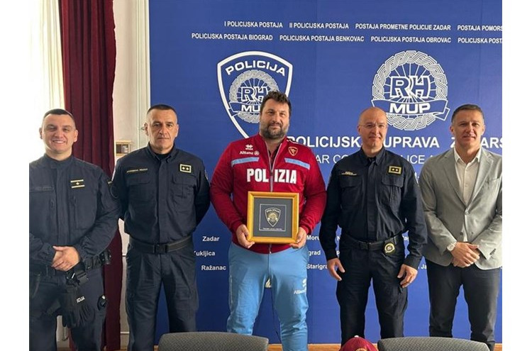 Talijanski policijski službenik i olimpijac posjetio zadarsku policiju