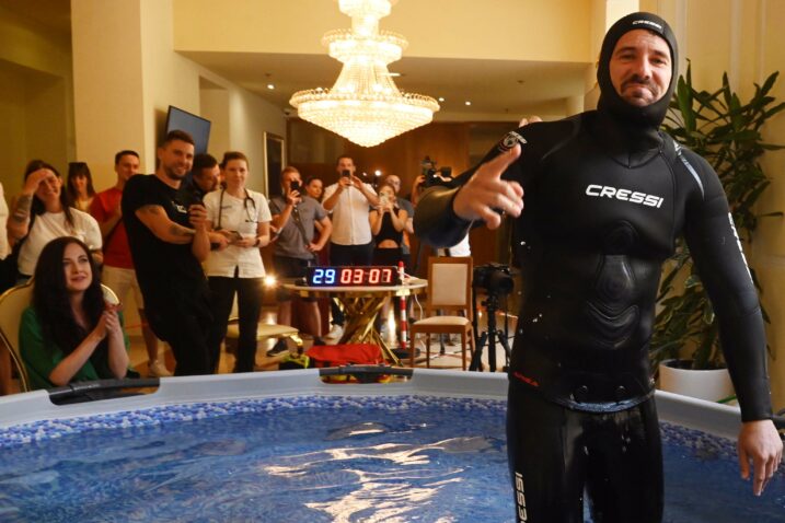 Vitomir Maričić oborio Guinnessov rekord, bez zraka bio 29 minuta