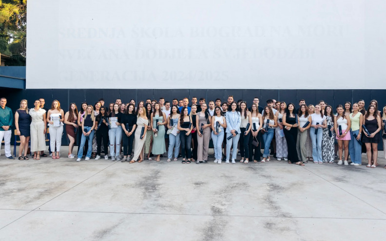 Svečano dodijeljene svjedodžbe maturantima Srednje škole Biograd