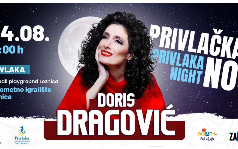 Za tradicionalnu Privlačku noć Doris Dragović i vatromet