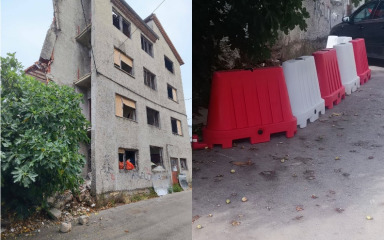 Urušio se komad betona s kuće ‘Složna braća’, građani zabrinuti