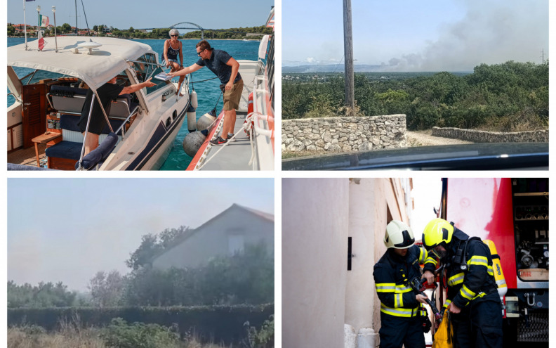 PET VIJESTI DANA Dan obilježio veliki požar između Škabrnje i Galovca