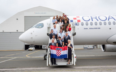 Novi zrakoplov Croatia Airlinesa dobio ime Zadar