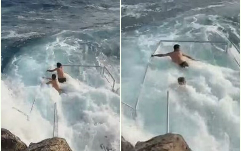 VIDEO Mladi turisti htjeli snimku u olujnom Jadranu, spasio ih trojac iz Cavtata