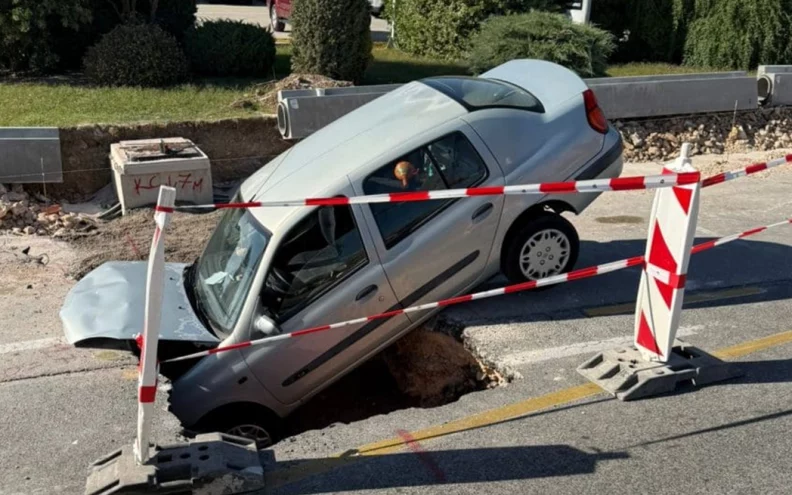Vozačica u Šibeniku autom upala u rupu, teško je ozlijeđena