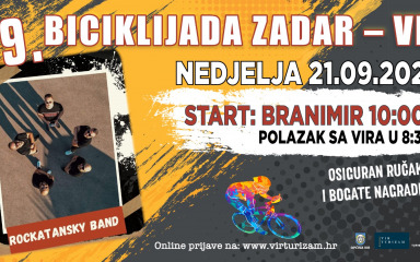 Uskoro tradicionalna biciklijada Zadar – Vir, prijave u tijeku