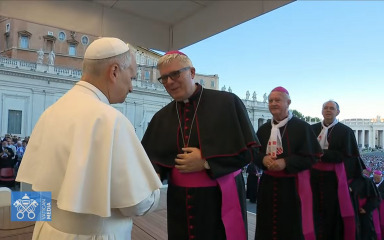 Papa pozdravio hrvatske (nad)biskupe na nacionalnom hodočašću