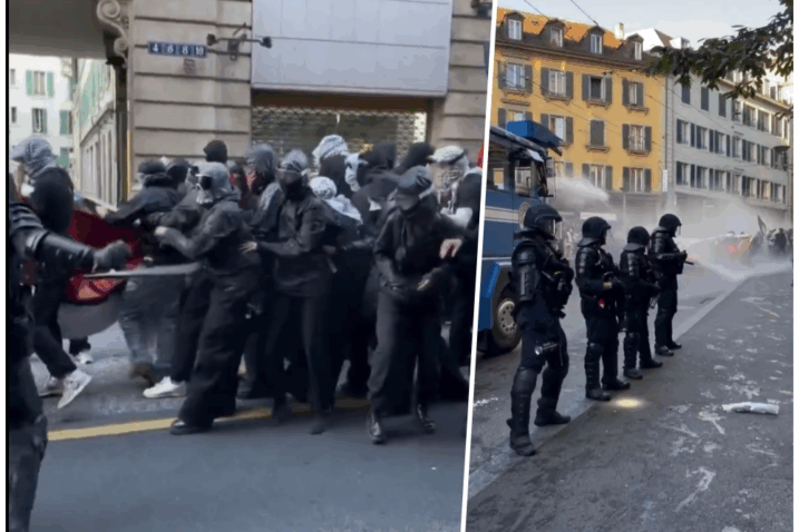 Osamnaest švicarskih policajaca ozlijeđeno u sukobu s propalestinskim prosvjednicima