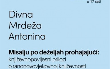 Na Sveučilištu predstavljanje knjige o ranonovjekovnoj književnosti u Zadru