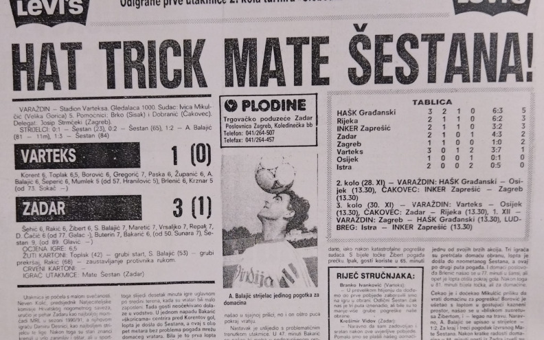 Na današnji dan NK Zadar ostvario prvu pobjedu u samostalnoj Hrvatskoj: 'Nogomet je tih dana bio potpuno u drugom planu...'