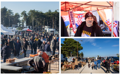 FOTO Janjetina je u Benkovcu dobila konkurenciju, gužva za inćune