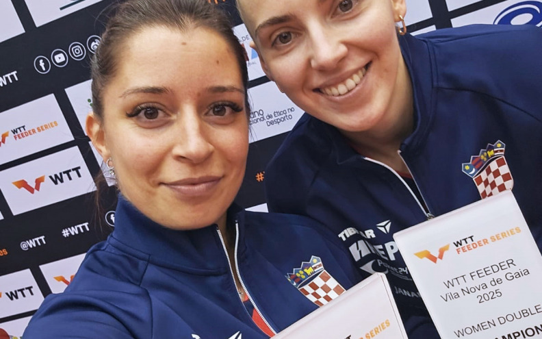 Hrvatske stolnotenisačice osvojile WTT Feeder u konkurenciji ženskih parova