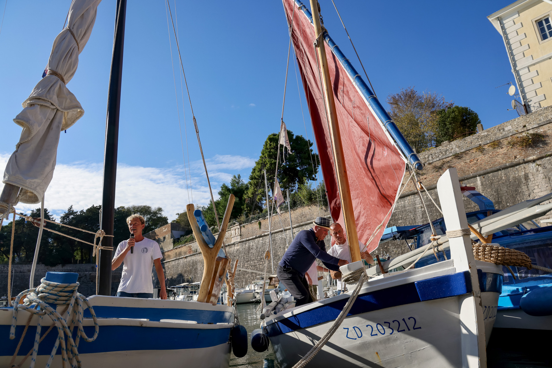 Otvorenje programa Dana grada Zadra prezentacijom "Idra u Fosi" Photo: Sime Zelic/PIXSELL