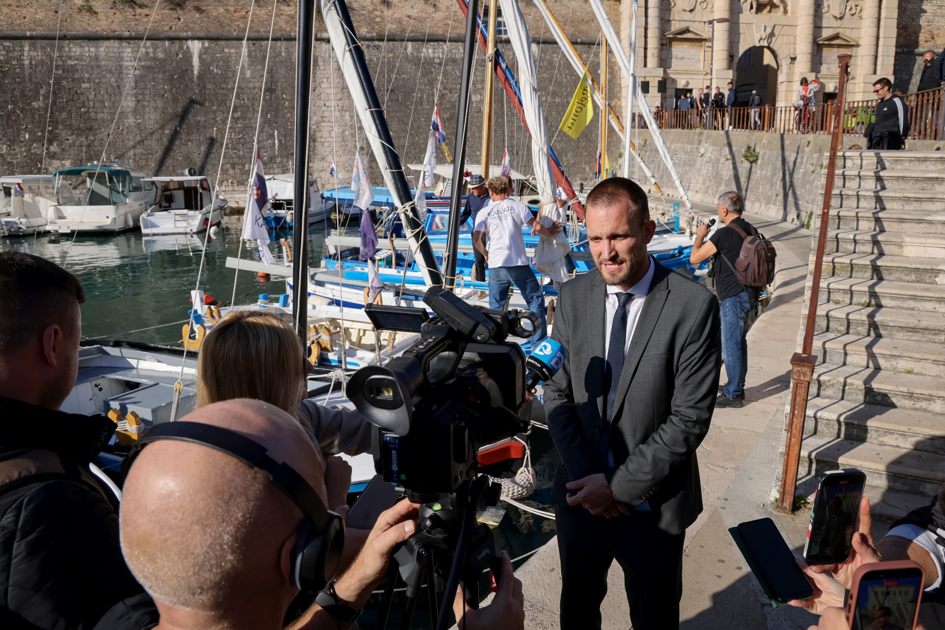 Otvorenje programa Dana grada Zadra prezentacijom "Idra u Fosi" Photo: Sime Zelic/PIXSELL