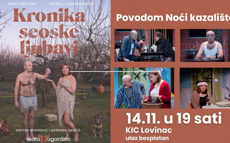 Lovinac slavi Noć kazališta uz duhovitu dramu Ivana Vidića