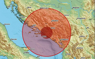 Potres jačine 4 stupnja po Richteru na dubrovačkom području: ‘Zaljuljalo je krevete’