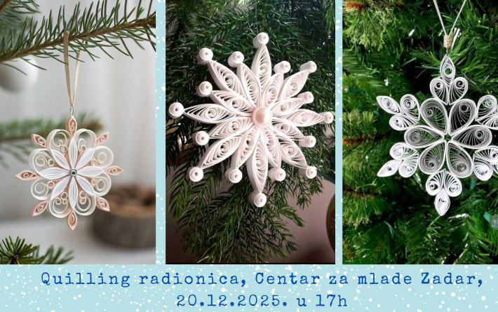 Kreativni blagdani u Zadru uz quilling i papirnate čarolije