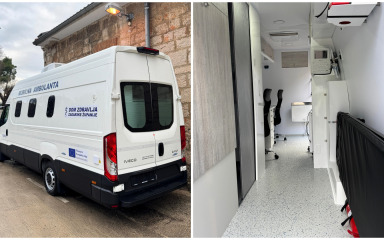 LIJEČNIK STIŽE NA KUĆNI PRAG Zadarska županija preuzela prvu mobilnu ambulantu