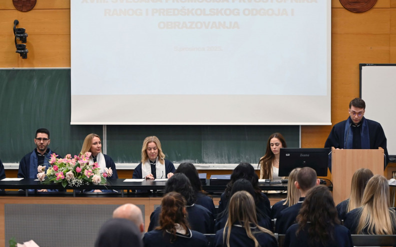 Na Sveučilištu u Zadru promovirani prvostupnici ranog i predškolskog odgoja: 'S vama započinje priča o stvaranju humanog društva'