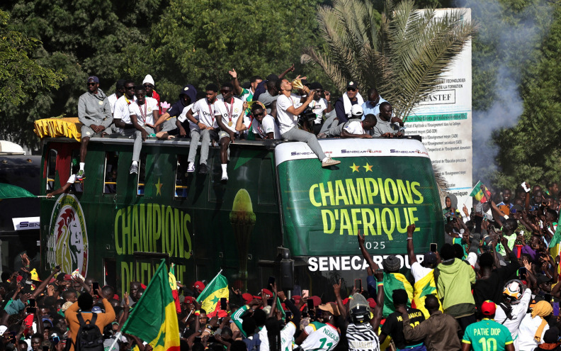 Senegalski nogometaši dočekani kao heroji