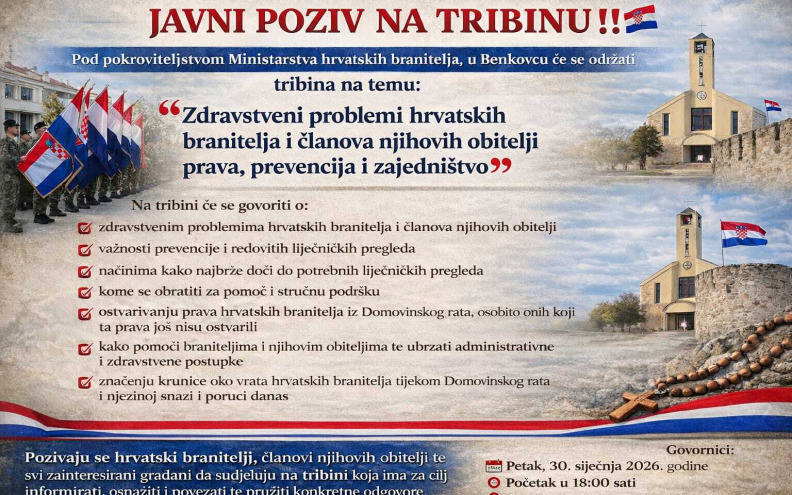 U Benkovcu tribina o zdravstvenim problemima branitelja