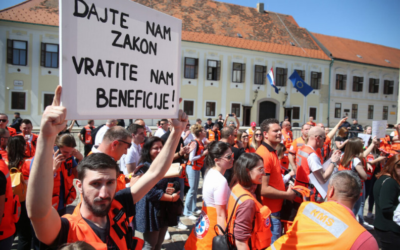 Djelatnici Hitne službe spremaju nove prosvjede, idu u Bruxelles, pred zgradu Europskog parlamenta