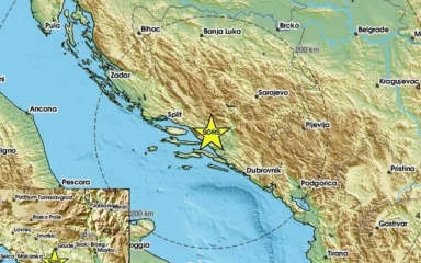 Umjereni potres pogodio područje Dalmacije