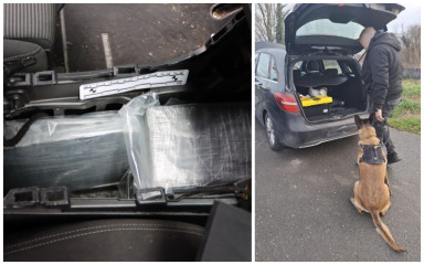 Policija u osobnom automobilu pronašla skoro šest kilograma kokaina