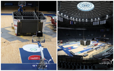 Započeli radovi na postavljanju novog semafora u dvorani Krešimir Ćosić