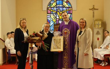 Župa Presvetog srca Isusovog na Voštarnici oprostila se od sestre Celine: ‘Zbog njezine topline i radosti župnu kuću smo gledali kao dom’