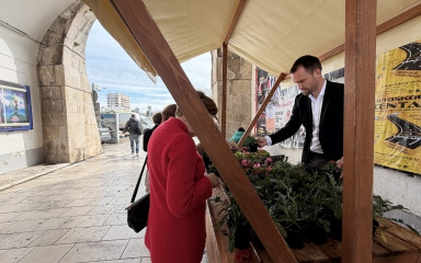 Započeo je program obilježavanja Dana planeta Zemlje: Gradonačelnik dijelio sadnice cvijeća