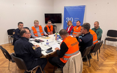 Simulacija požara u Bibinjama, testiran sustav civilne zaštite