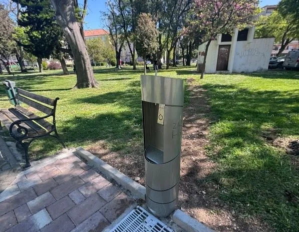 Zadar dobiva nove javne slavine, prva postavljena u Parku Jazine
