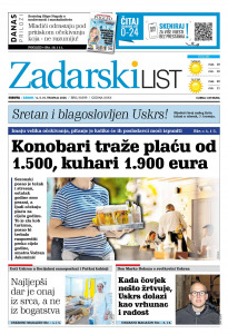 Današnje izdanje naslovnica