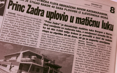 NA DANAŠNJI DAN Katamaran “Princ Zadra” uplovio u matičnu luku, a Zadarska županija u fokusu kritika Ministarstva