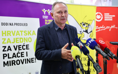 Sindikati pozivaju na prosvjed za veće plaće i mirovine: ‘750.000 ljudi je na rubu preživljavanja’