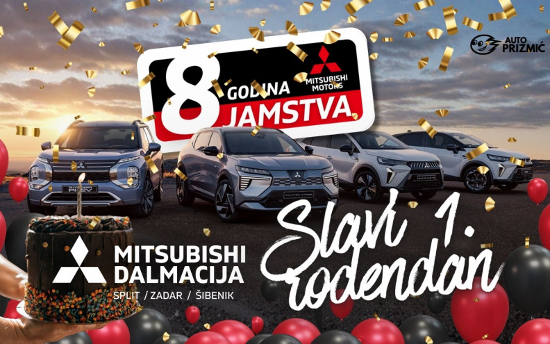 Svibanj – mjesec slavlja u Dalmaciji: Mitsubishi Dalmacija slavi prvi rođendan uz veliko slavlje