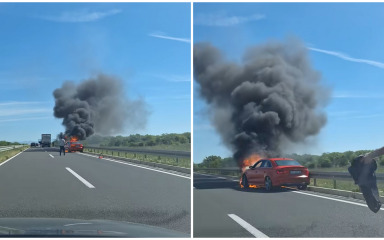 Zapalio se automobil na Kalmetini, skupocjeni Audi izgorio u potpunosti