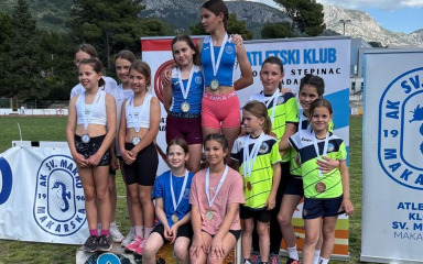 Biogradski atletičari briljirali u Makarskoj, Patricija Pešić postala vodeća bacačica kugle u Hrvatskoj