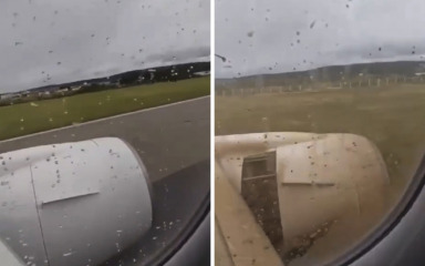 Objavljena snimka iz aviona Croatia Airlinesa koji je sletio s piste u Splitu