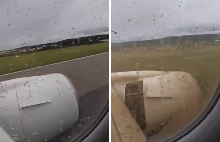Objavljena snimka iz aviona Croatia Airlinesa koji je sletio s piste u Splitu